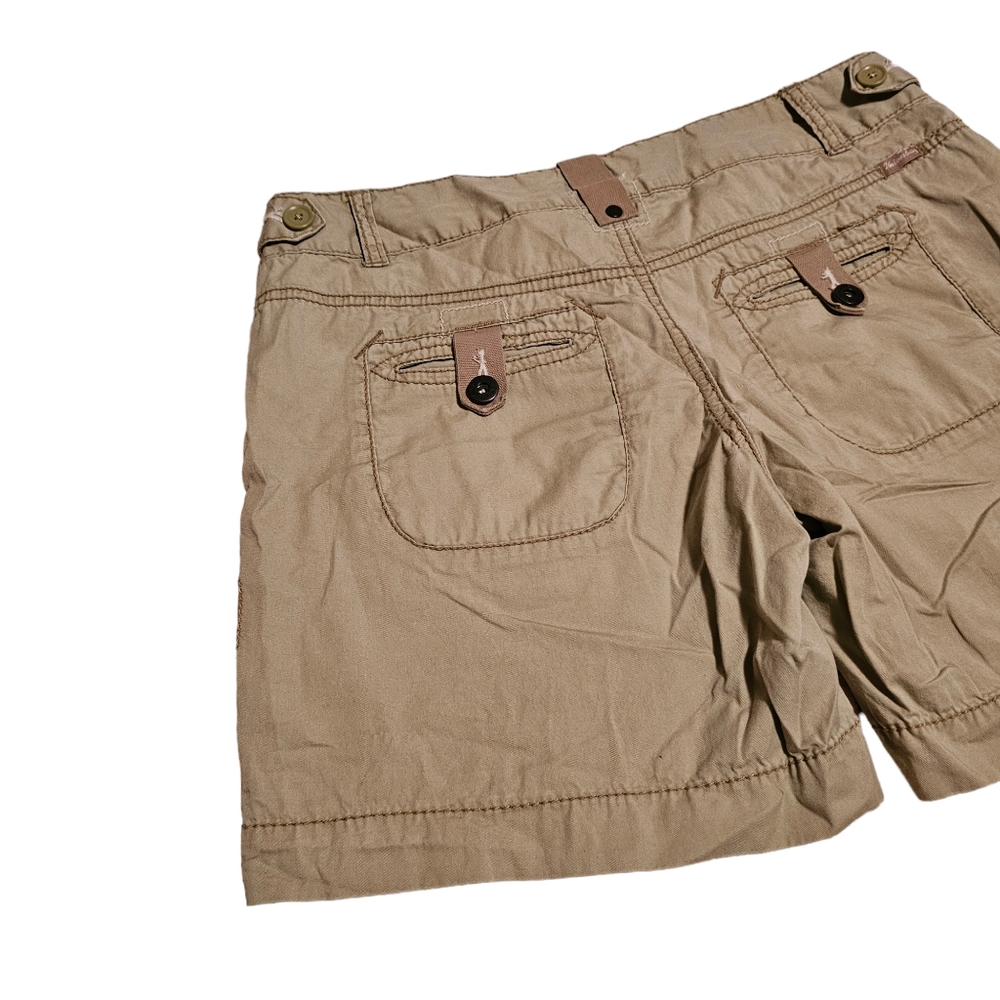 Union Bay Lightweight Shorts Tan Beige 100% Cotton Size 9 - Picture 7 of 14